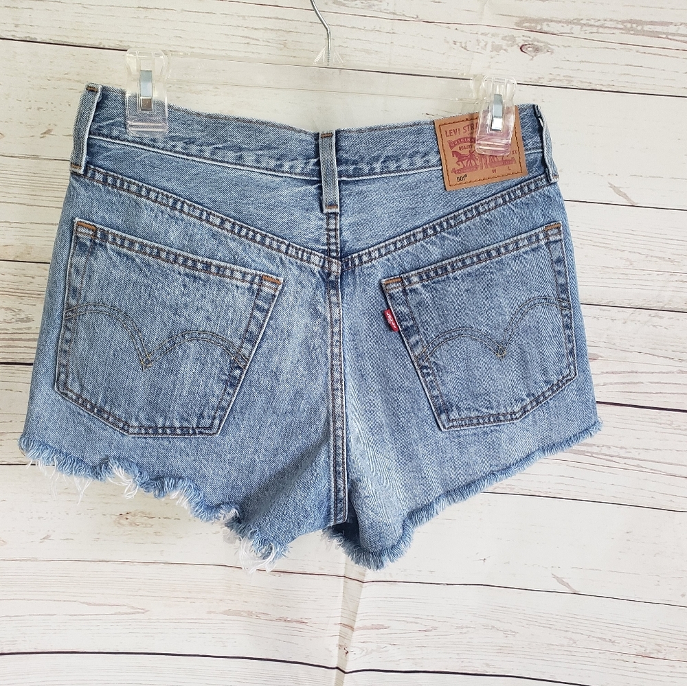 Levis 501 button fly cut-off shorts size 27 waist